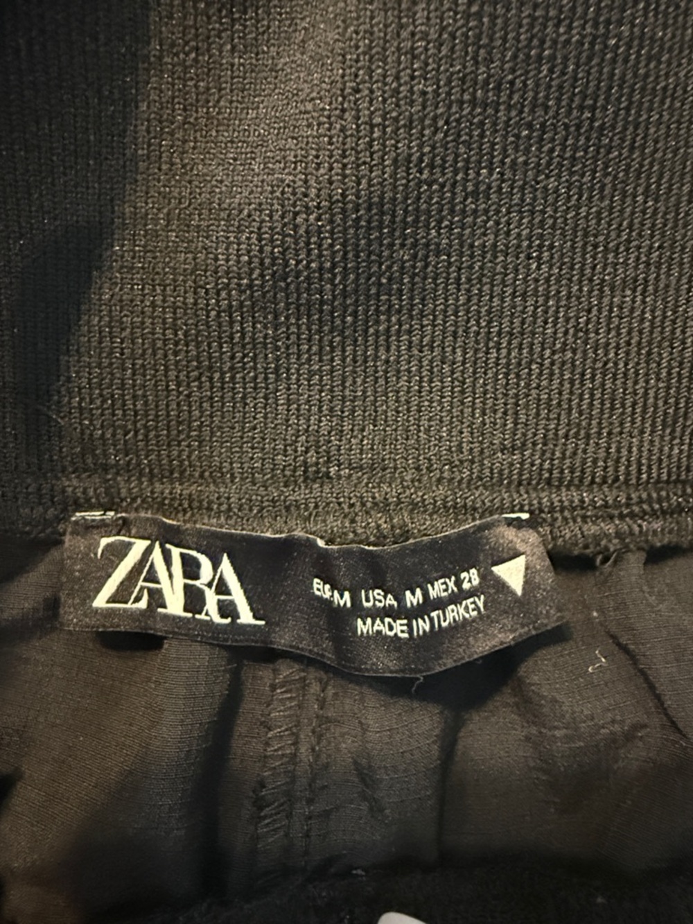 Zara Black Wide-Leg Casual Pant with pockets Tall Girl Friendly size M - Picture 5 of 9